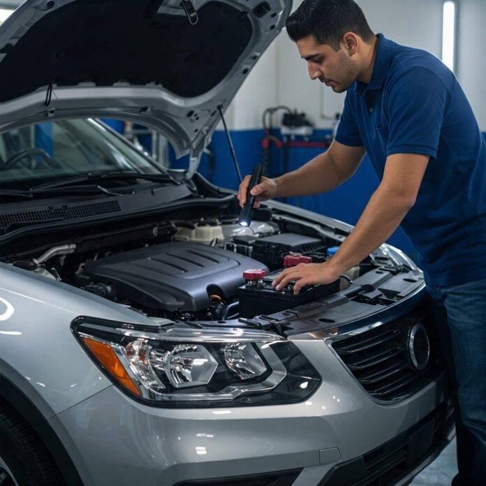 Checking Car Battery Checking Car Battery