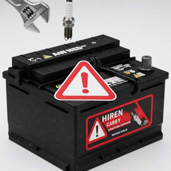 Car Battery Warning Car Battery Warning