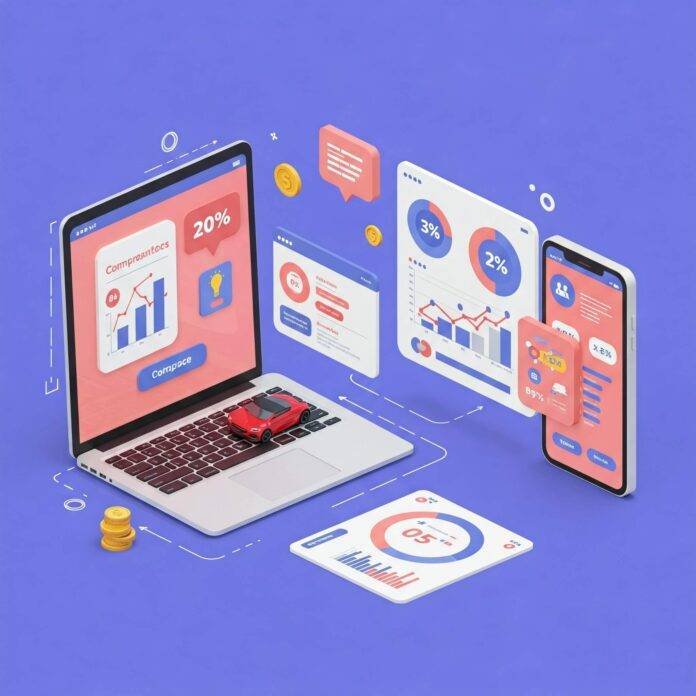 Car Insurance Comparison Dashboard on Devices Car Insurance Comparison Dashboard on Devices