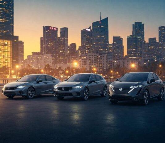 Long-Term Lease Deals 2025: Top Picks for Cars, SUVs, and EVs "Vibrant 2025 Vehicles in Urban Setting"