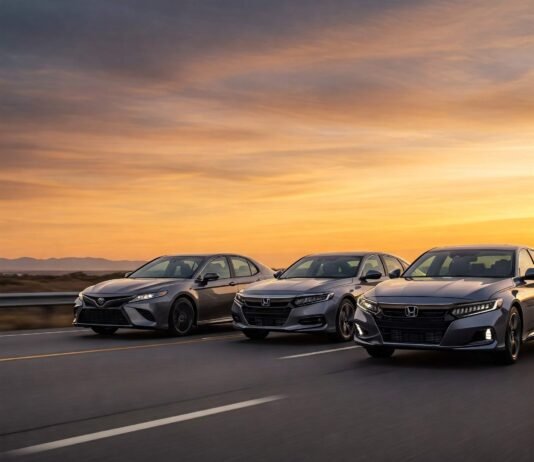 2025 Sedans Highway Sunset