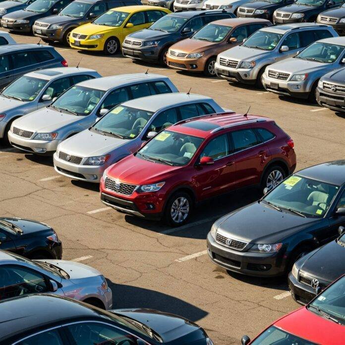 Used Car Lot Variety Used Car Lot Variety