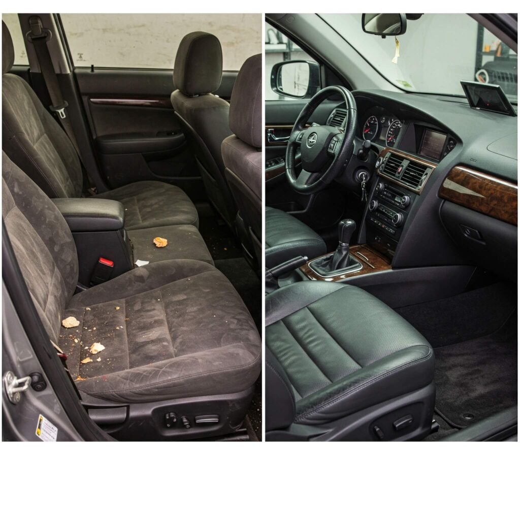 Dirty vs Clean Car Interior