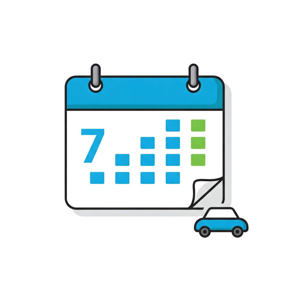 Short-term car insurance calendar