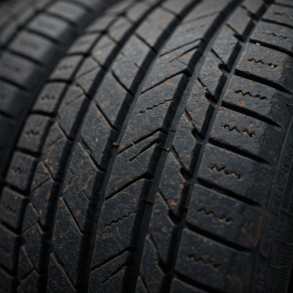 Worn Tire Tread Damage