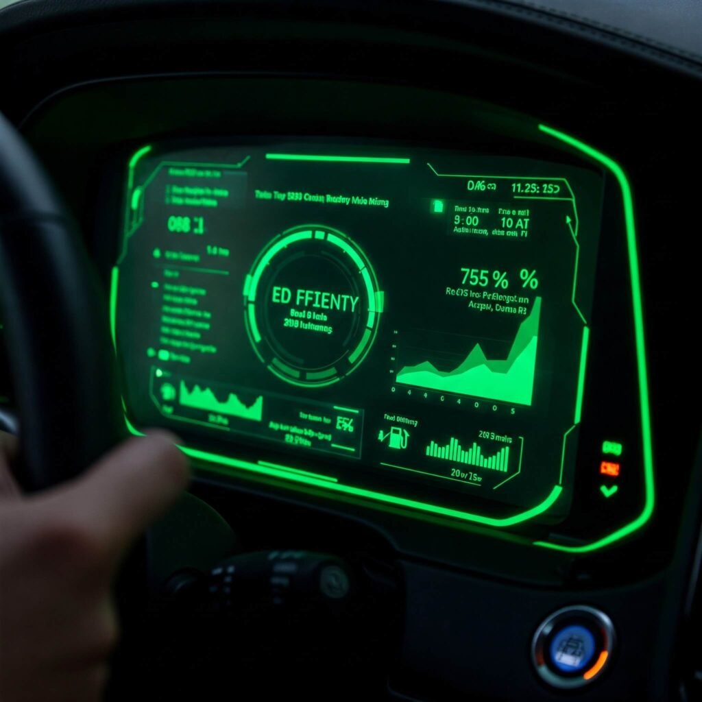 Hybrid car fuel stats