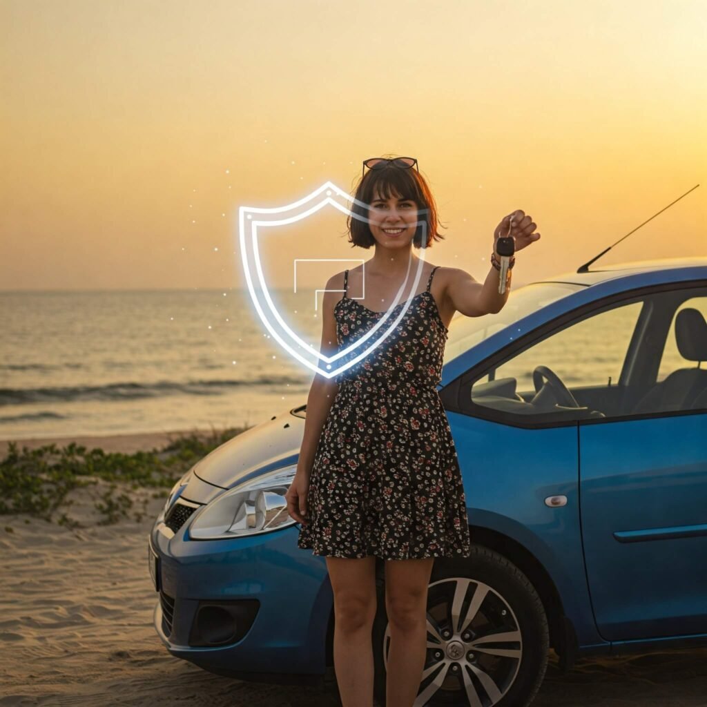 Rented car trip protection