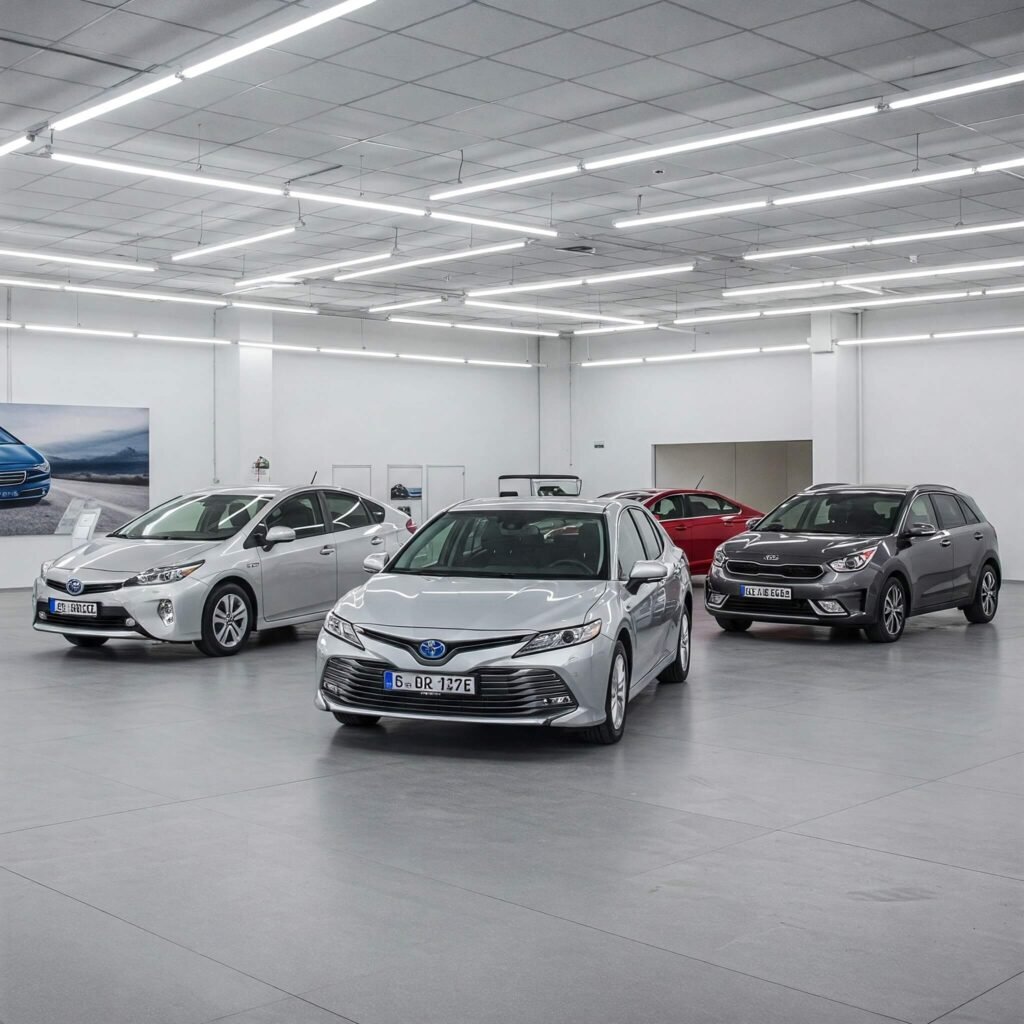 Hybrid car lineup dealership