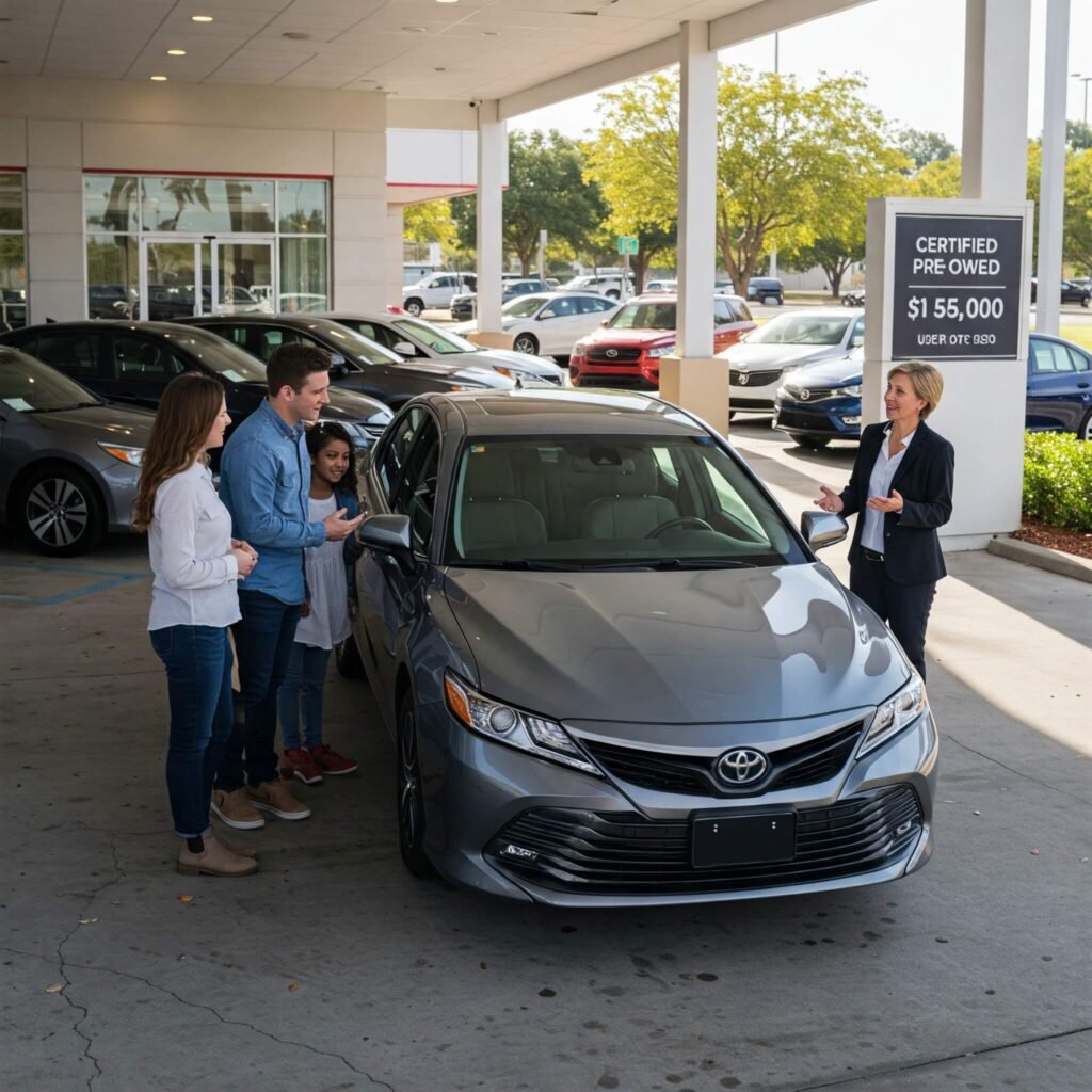 sed Car Deal: Camry, Happy Buyers, Certified Pre-Owned