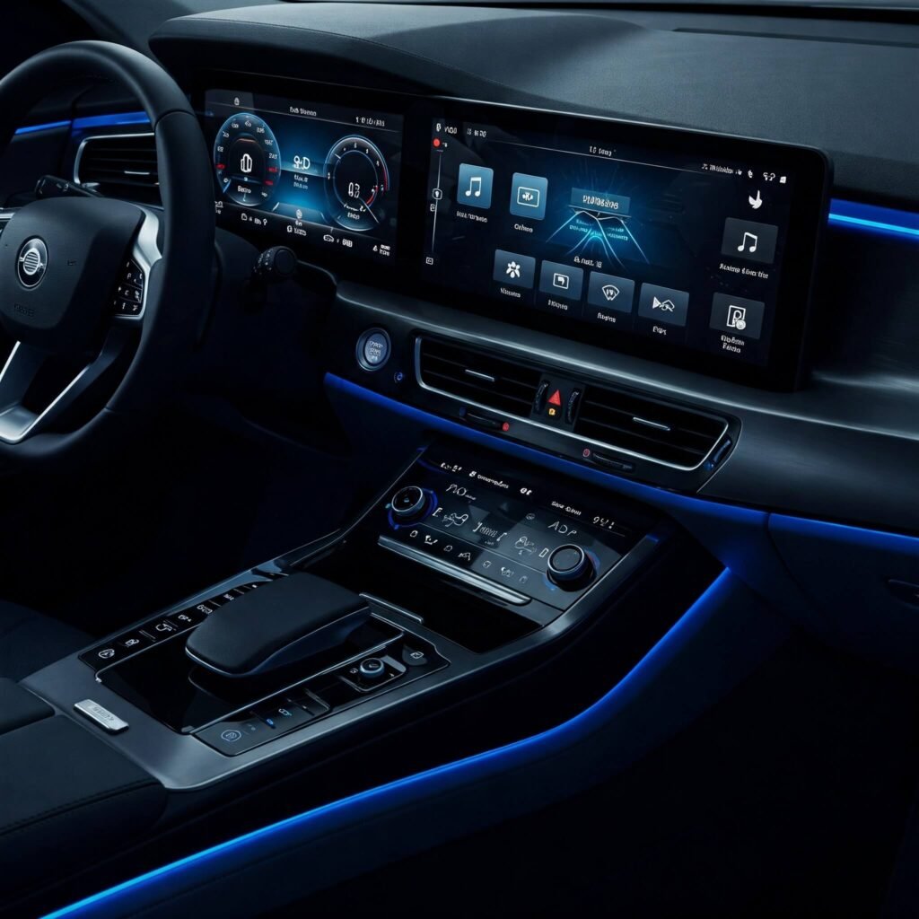 High-Tech Sedan Interior