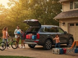 Best SUVs for Families 2025: Top Picks for Safety & Space Family road trip: Simple and clearly describes the image.