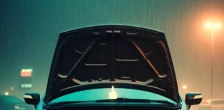 How to Tell If Your Car Battery Is Dying (And What to Do) Rain-soaked Honda Civic at 2 a.m., hood up, jumper cables limp, tiny middle-finger dash light glowing.