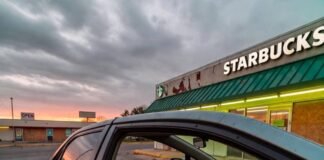 Short-Term Car Leasing: What You Need to Know InteriorAlt text:** Beat-up Corolla with chili coney and lone flip-flop at rundown Starbucks, hazy sunset.