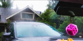 Top 10 Affordable SUVs That Don’t Compromise on Quality Rainy Seattle driveway: beat-up Hyundai Tucson with coffee steam, neon pink dice, greasy burger.