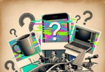 Compact Sedans That Offer Big Surprises Family bursts from car crashing through giant gadgets, adventure gear spills, glitchy Polaroid style.